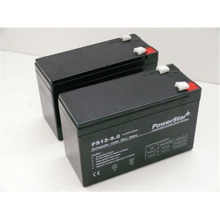 Powerstar PowerStar PS12-9-POWERSTAR-2PACK92 12V 9Ah for Razor Mini Chopper Scooter Battery - Pack of 2 PS12-9-POWERSTAR-2PACK92